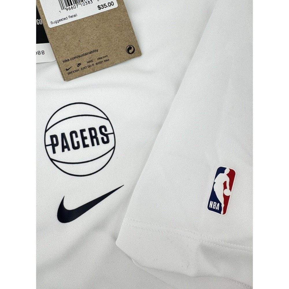 NEW! THE NIKE TEE DRI-FIT PACERS & NBA LOGO SHORT SLEEVE T-SHIRT mens Large